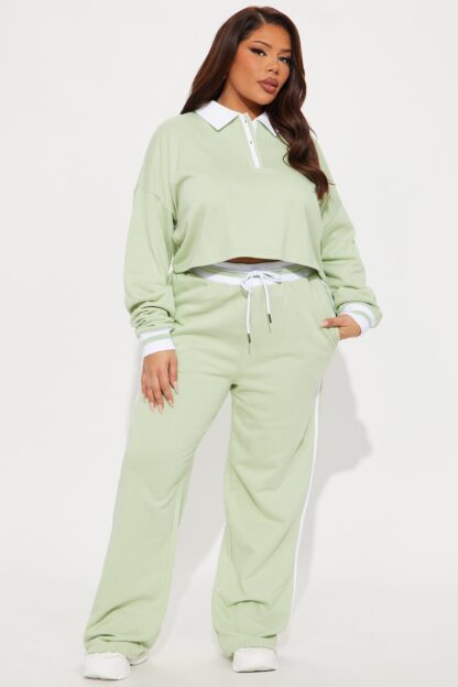 Conjunto de Pantalón y Polo de Felpa Estilo Country Club - Marino - Image 10