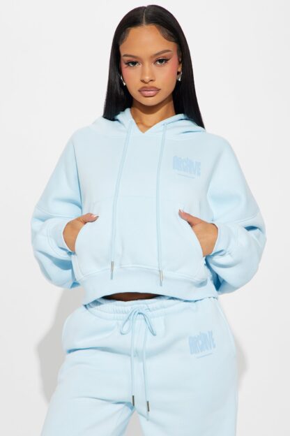 Conjunto de Pantalón y Buzo de Frisa en Celeste Claro - Image 2