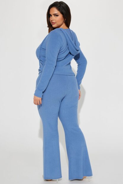 Conjunto de Pantalón y Chaqueta con Capucha en Azul - Image 8