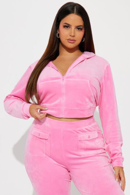 Conjunto de Pantalón y Chaqueta de Terciopelo con Capucha - Image 24