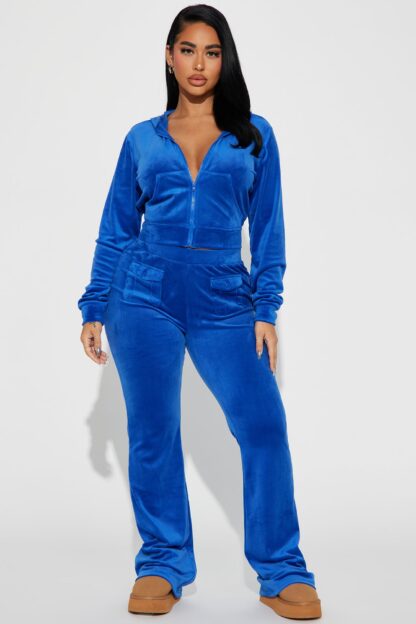 Conjunto de Pantalón y Chaqueta de Terciopelo con Capucha - Image 8