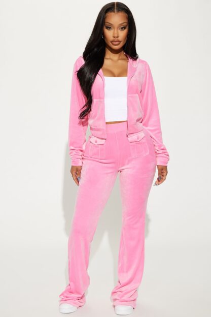 Conjunto de Pantalón y Chaqueta de Terciopelo con Capucha - Image 20